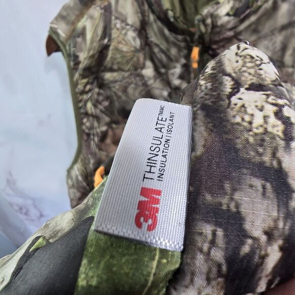 Mossy Oak Men Medium Camo Break Up Country Woodland Reversible Puffer Synthetic - Picture 12 of 12